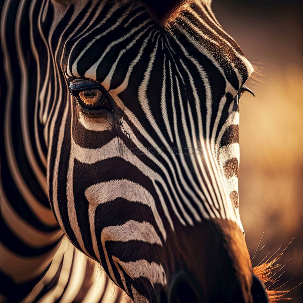 Similar – Image, Stock Photo Zebra Profile Exotic