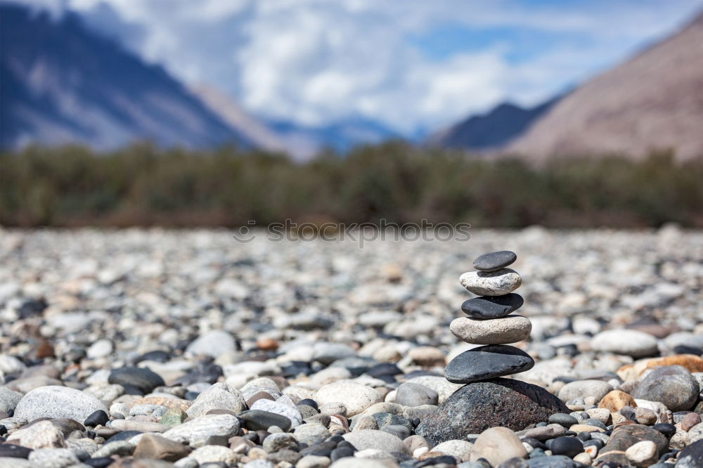 Image, Stock Photo mountain stuff Meditation