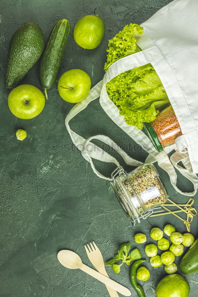 Similar – Image, Stock Photo Pickled cucumbers made with home garden vegetables and herbs