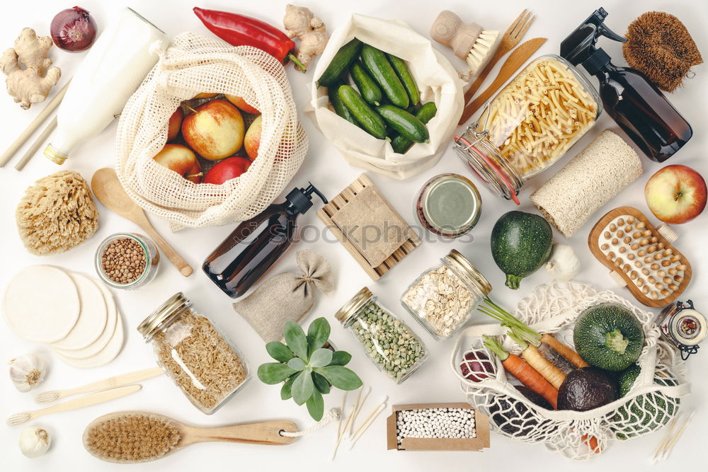 Similar – Image, Stock Photo Ingredients for a balanced meal