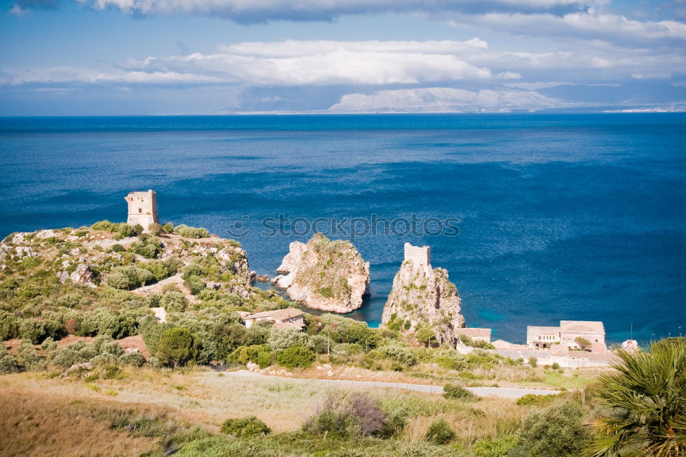 Similar – Image, Stock Photo View to the coast of Bonifacio / Corsica