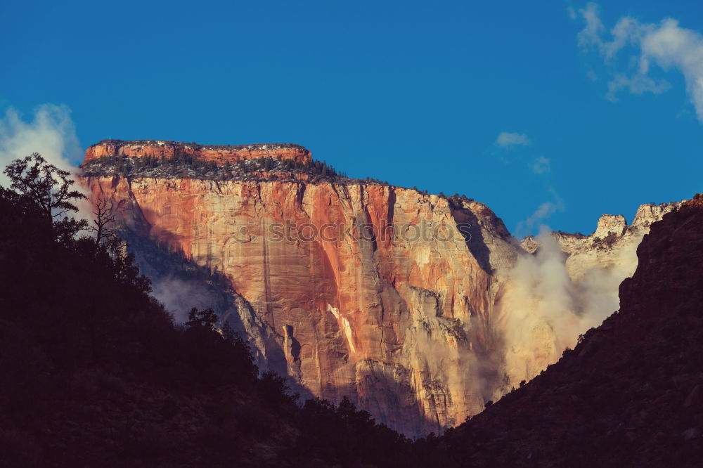 Similar – Small river flowing between cliffs