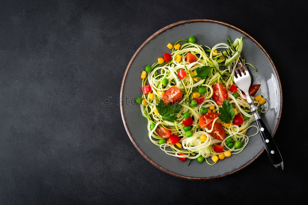 Similar – Image, Stock Photo Green potato salad with asparagus and beans