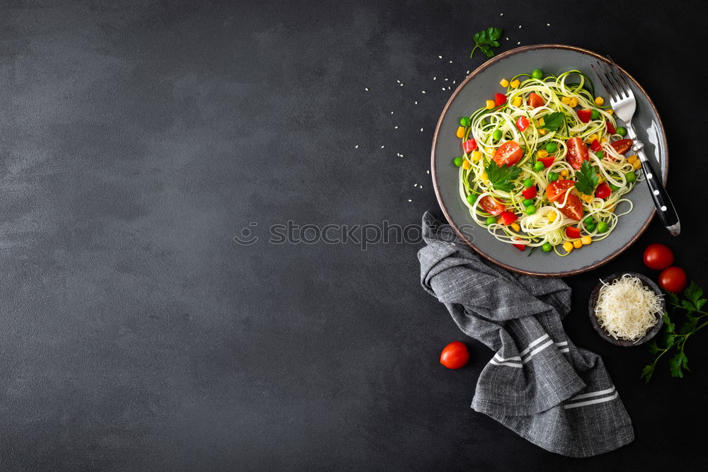 Similar – Image, Stock Photo vegetable noodles Food