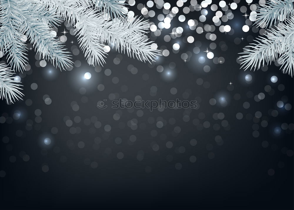 Similar – Winter nature background with fir branches