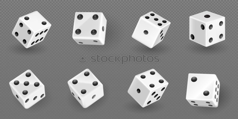 Similar – magic dice 6 Wood