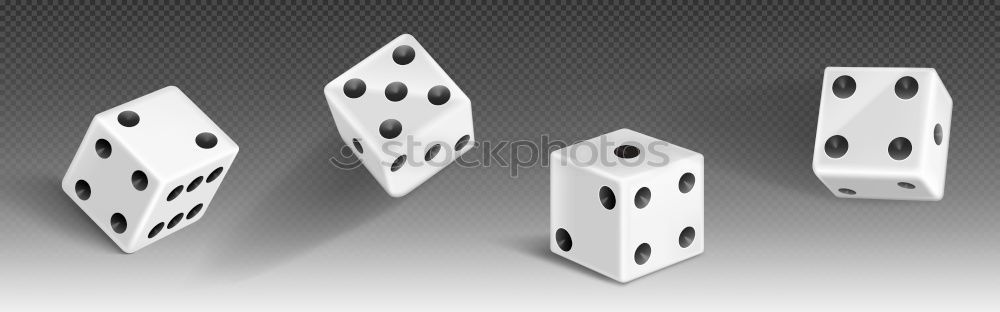 Similar – magic dice 6 Wood