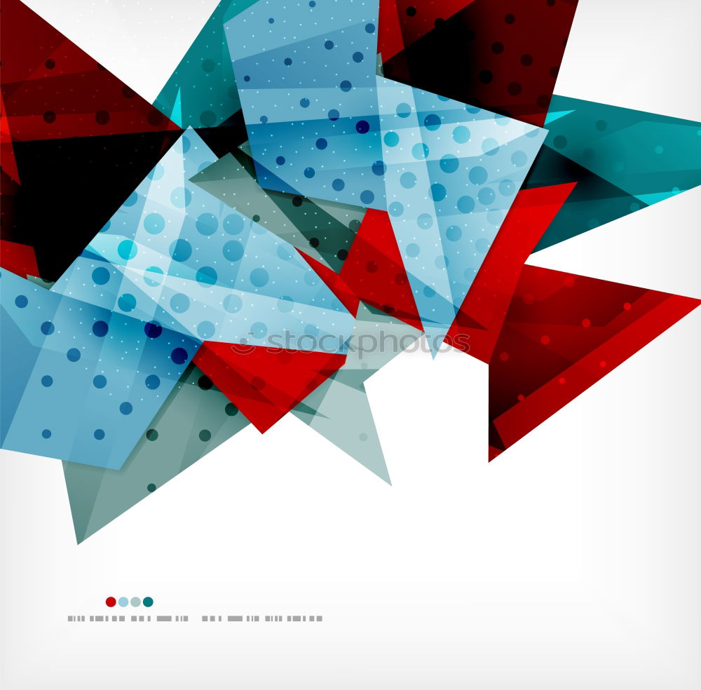 Similar – Image, Stock Photo Blue and red paper tips on a neutral background