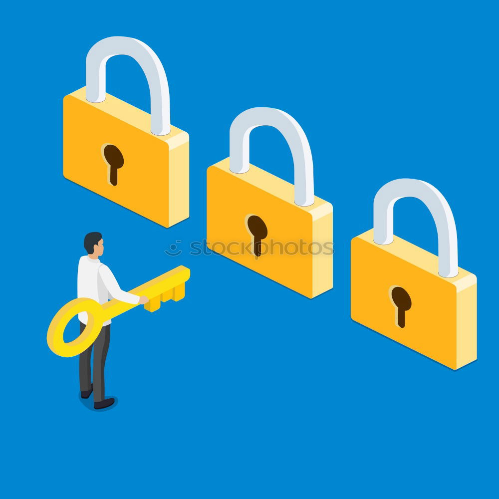 Similar – Image, Stock Photo Lock as a symbol for data protection & DSGVO