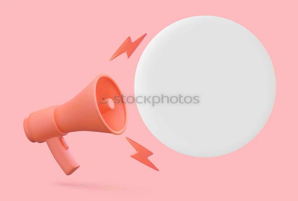 Similar – Image, Stock Photo Female hand holding megaphone