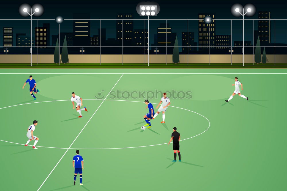 Similar – Soccer field Paris Sport