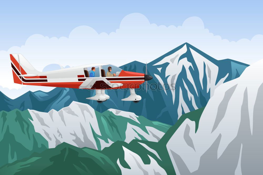 Similar – mountain flight Airplane