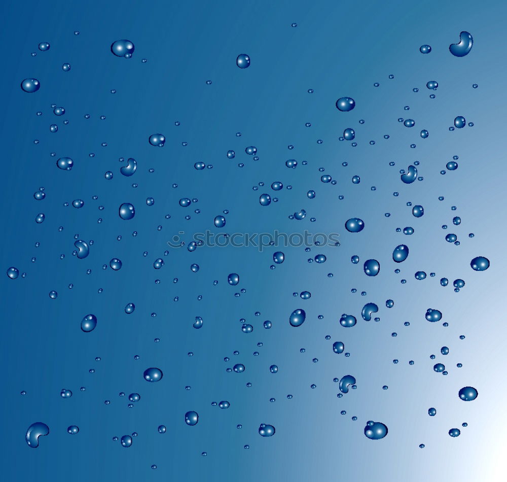 Image, Stock Photo blue Glass Water Drop Dark