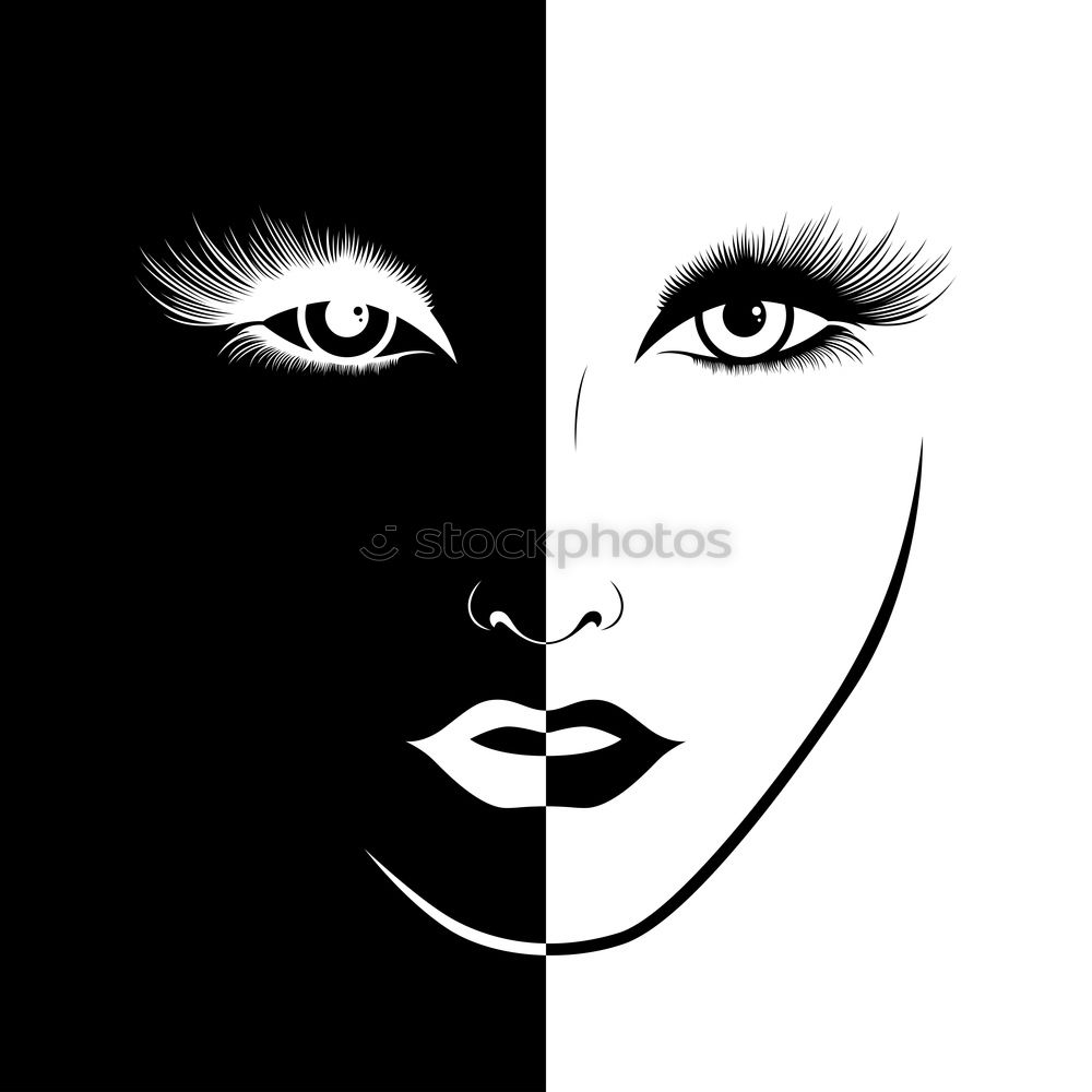 Similar – augen feminin Wimpern