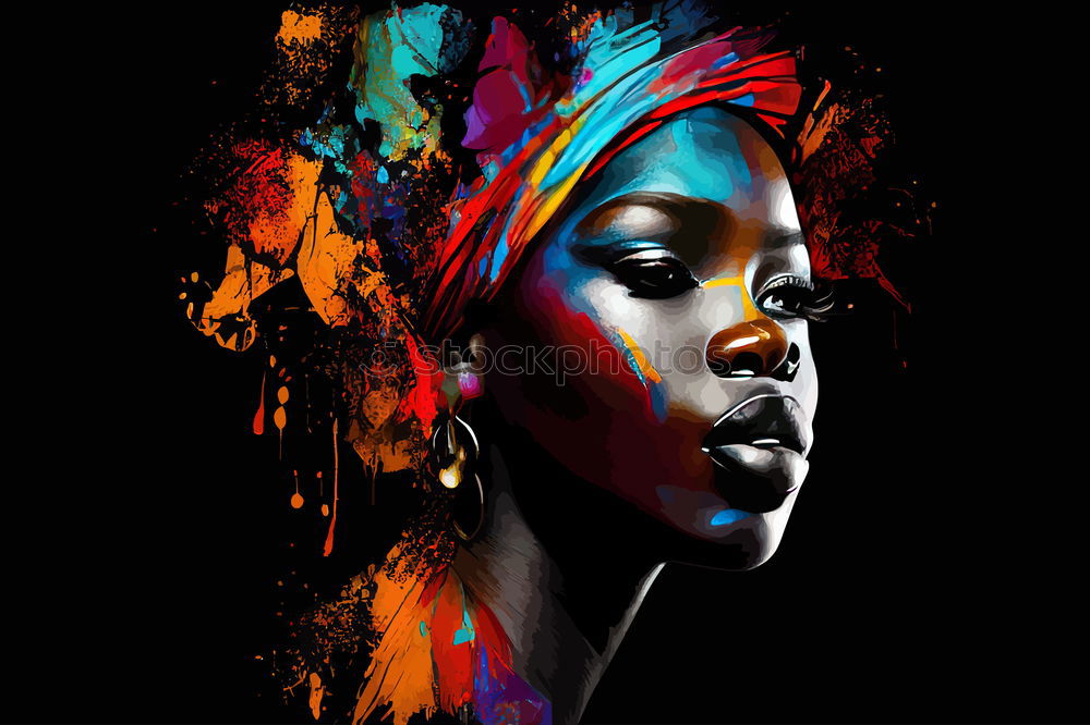 Similar – Image, Stock Photo made-up woman in cloth