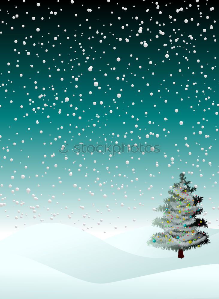 Similar – Image, Stock Photo Spruce snow at night