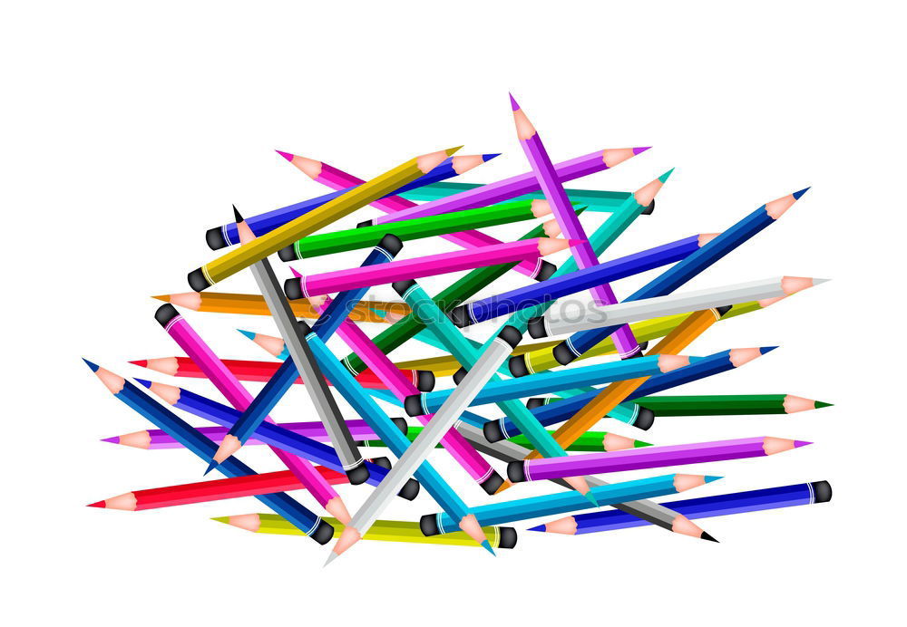 Similar – Image, Stock Photo notebook and multicolored wooden pencils
