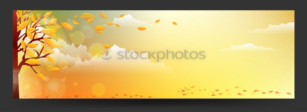 Similar – Autumn background with flying tree leaves