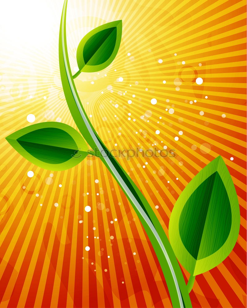 Similar – Image, Stock Photo three yellow leaves Plant