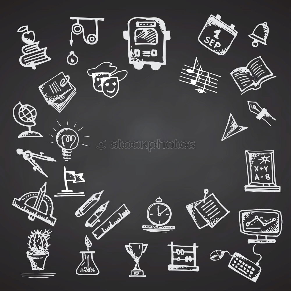 Similar – money Blackboard Economy