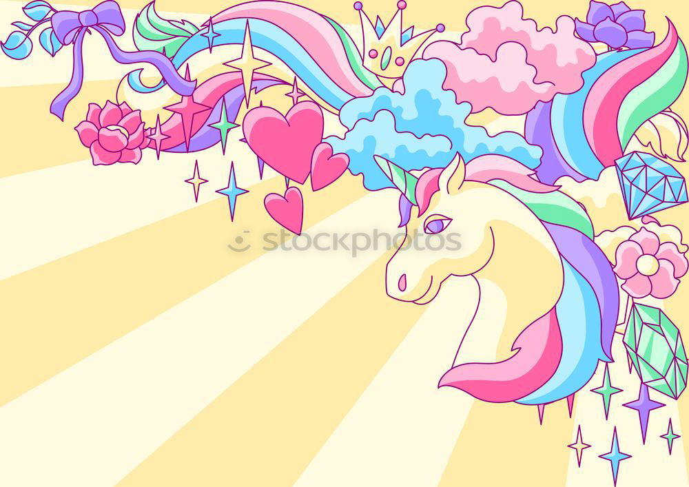 Similar – Image, Stock Photo Unicorn and Rainbow