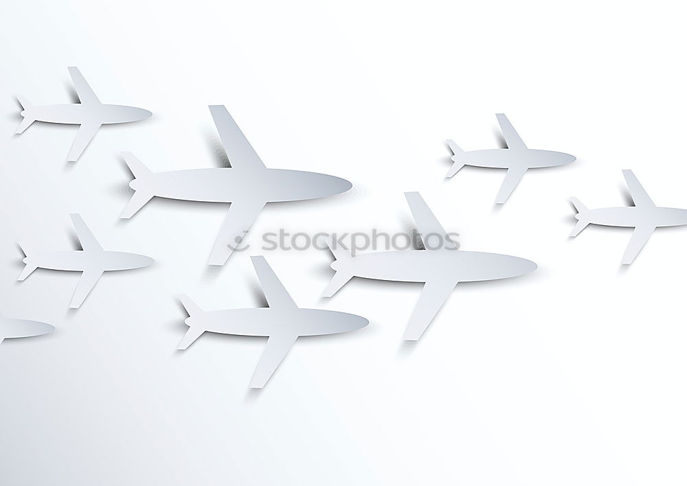 Similar – Image, Stock Photo two jet planes travel concept, minimal art