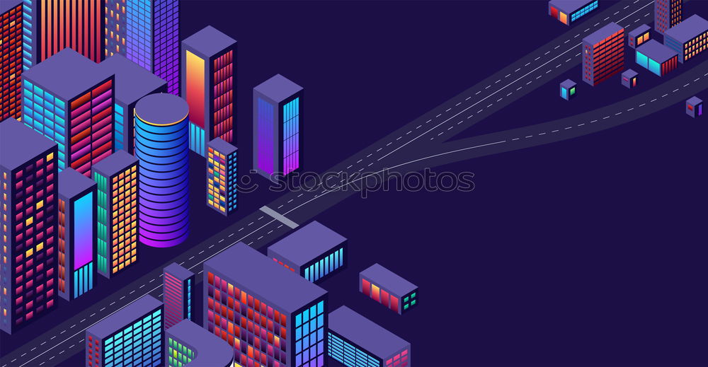 Similar – city night background with digital glitch effect