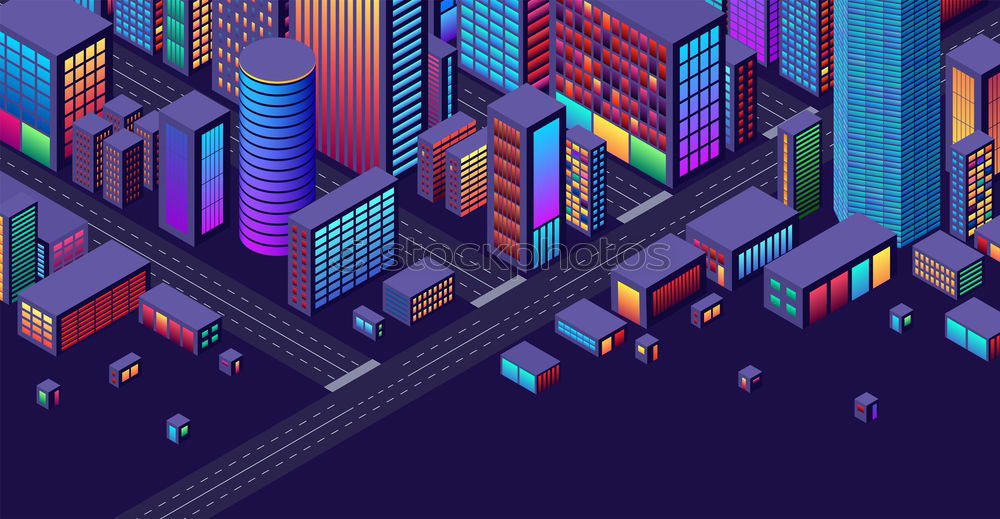 city night background with digital glitch effect