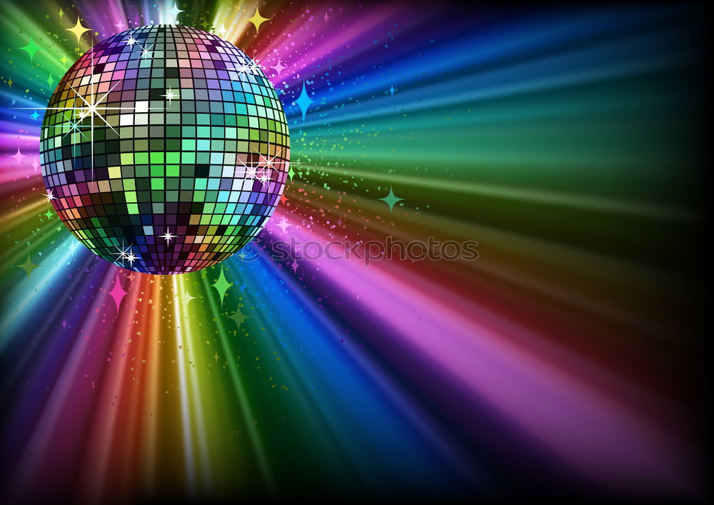 Similar – Image, Stock Photo Mirror ball retro background