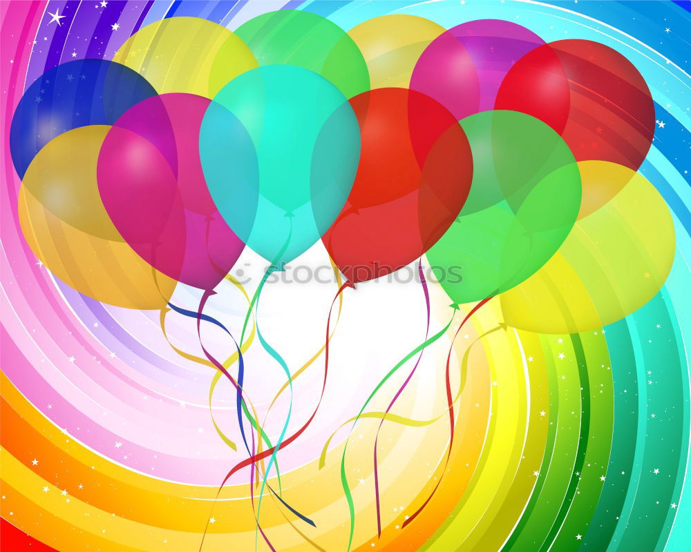 Similar – Image, Stock Photo Colourful air kisses at carnival
