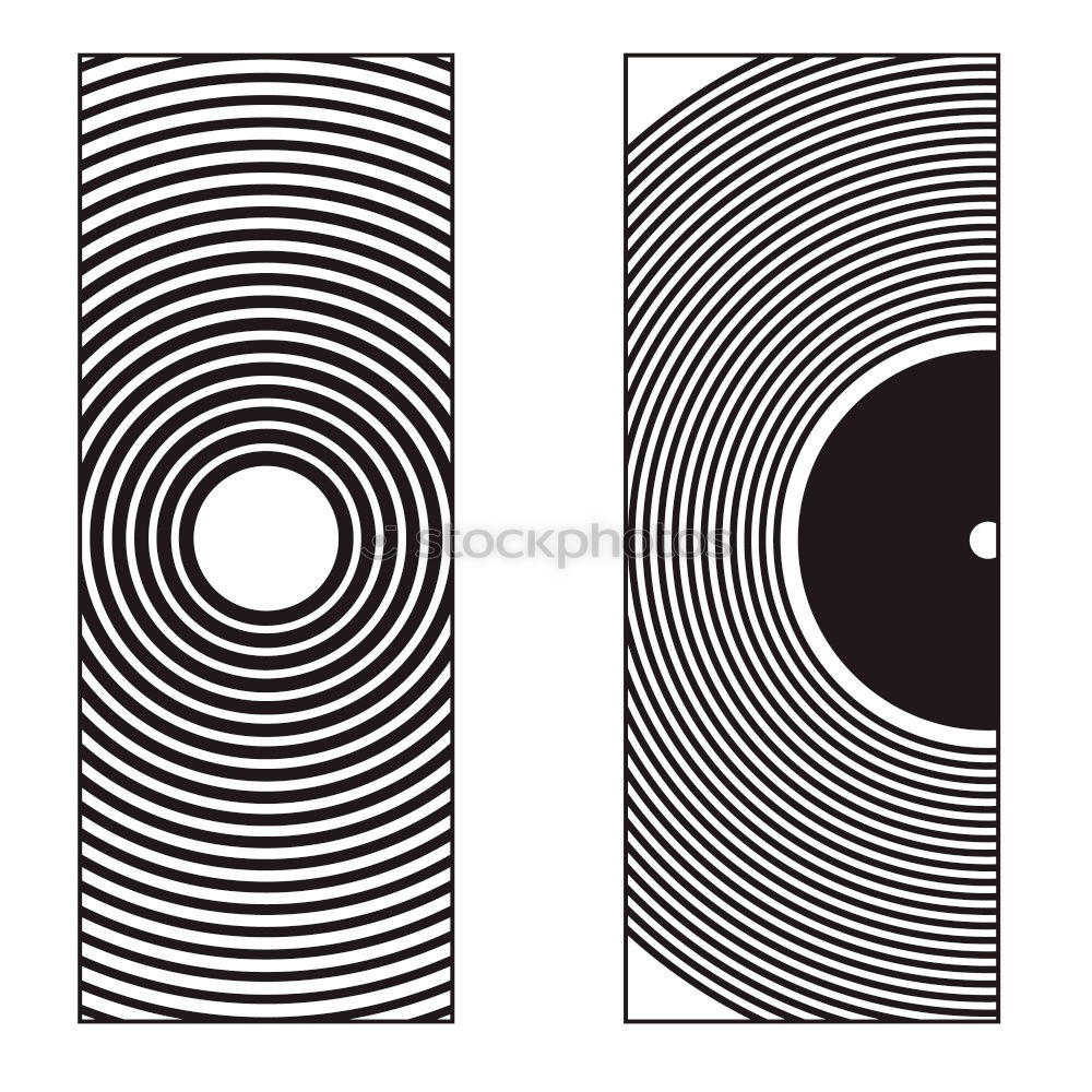 Similar – empty white record cover with LP on yellow