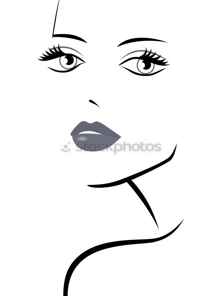 Similar – view 2 Eyelash Lips Cheek