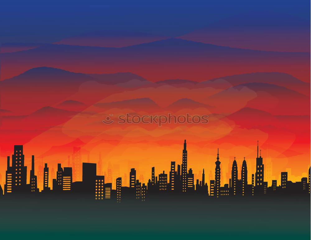 Image, Stock Photo Radio Tower and Victory Column