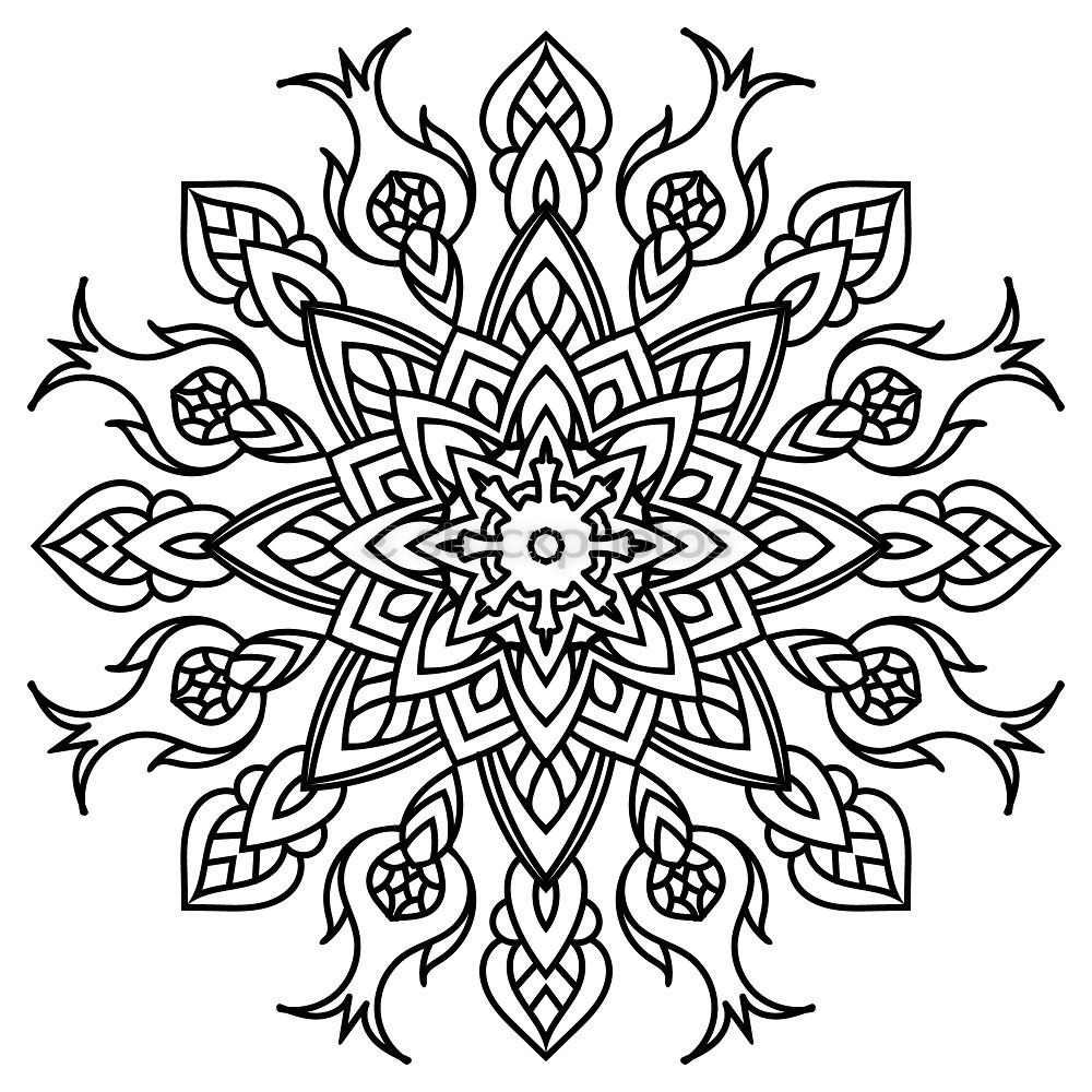 Similar – Henna tattoo motif on arm