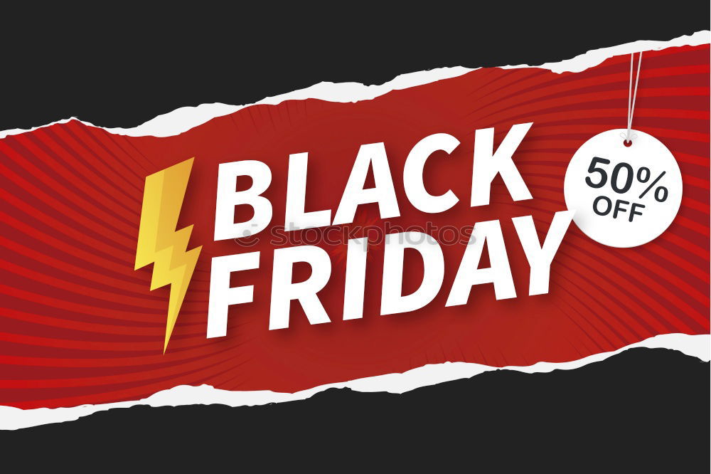 Similar – Image, Stock Photo Black friday concept