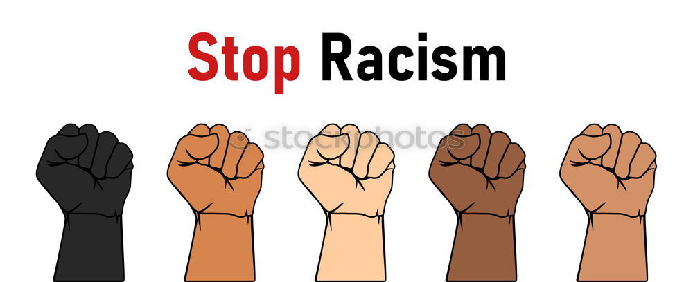 Similar – Stop Racism stoppen Faust