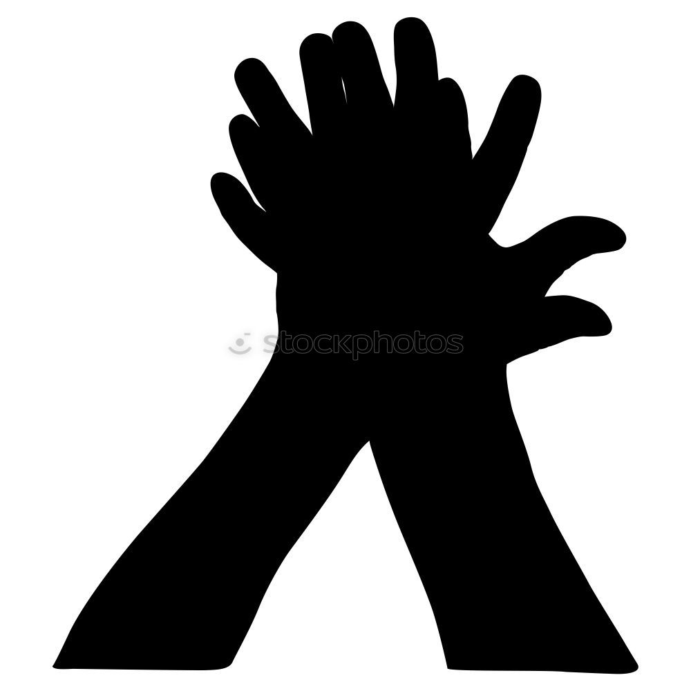 Similar – Hände (die schwarze Hand)