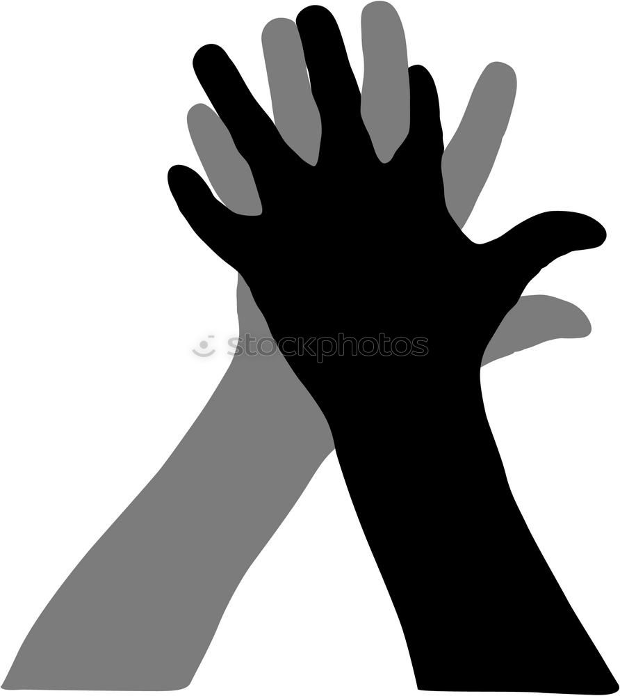 Similar – Hände (die schwarze Hand)