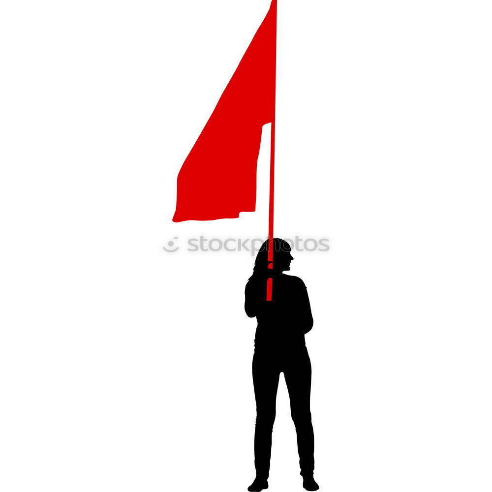 Similar – Image, Stock Photo HH17 Flag Tour, real. Arm