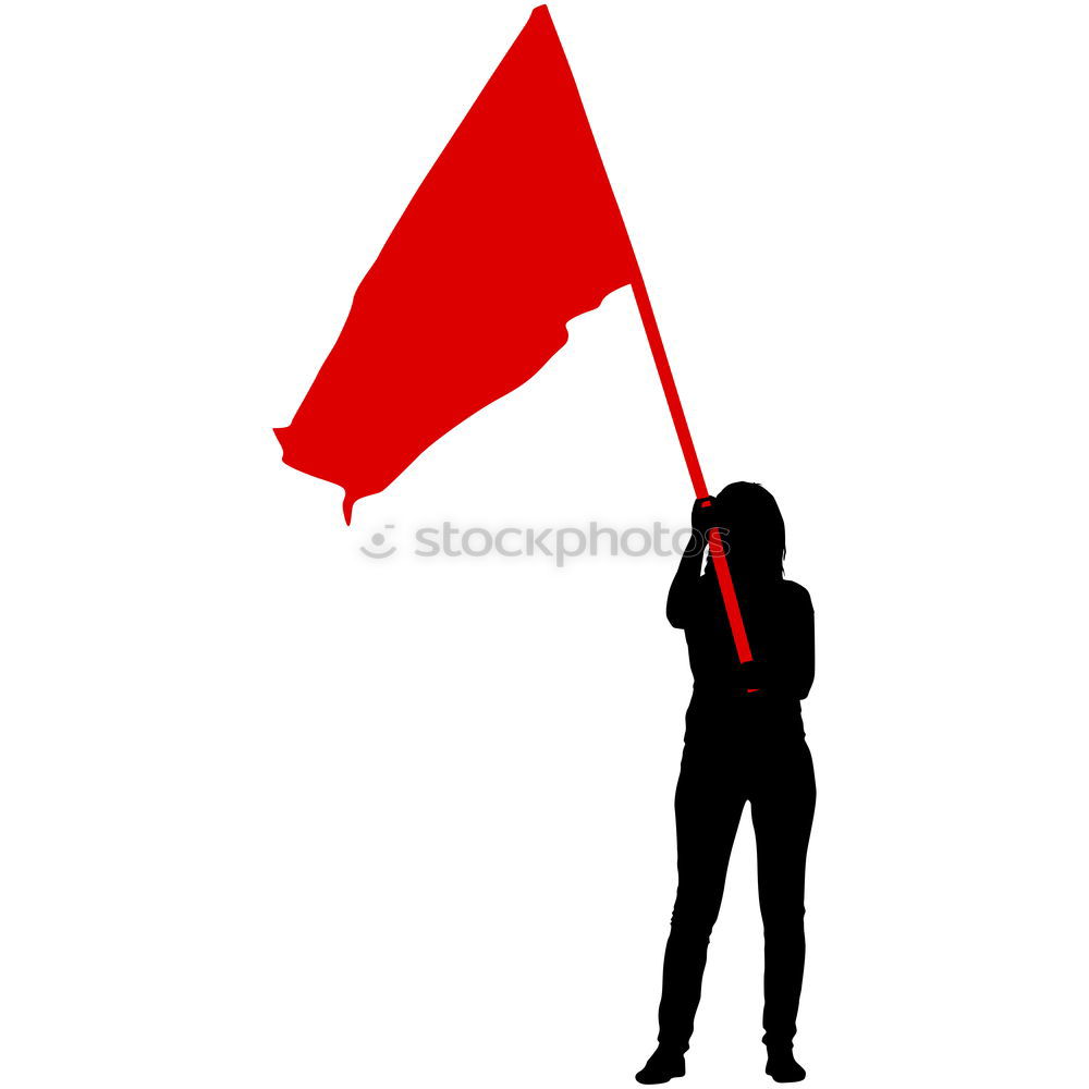 Similar – Image, Stock Photo HH17 Flag Tour, real. Arm