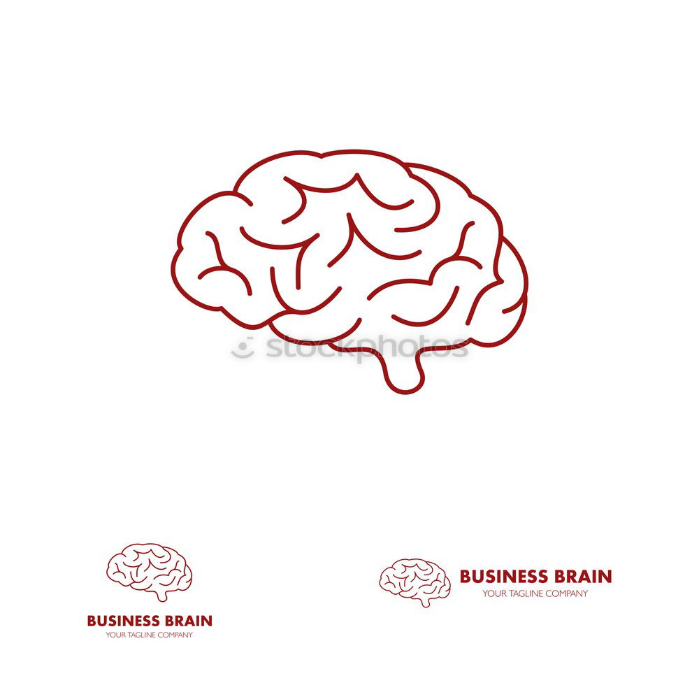 Similar – Image, Stock Photo Left and right brain hemisphere illustrated on paper