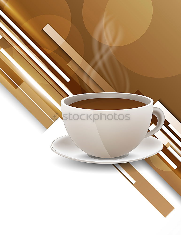 Similar – Image, Stock Photo Espresso coffee in enamel cup on bed