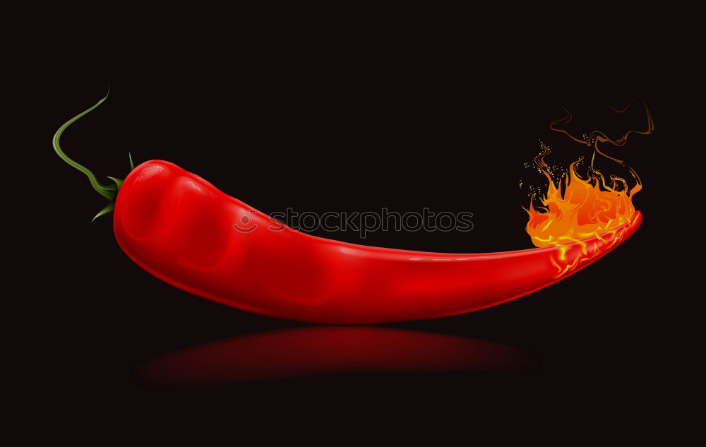 Image, Stock Photo Fresh red and spicy chilli peppers