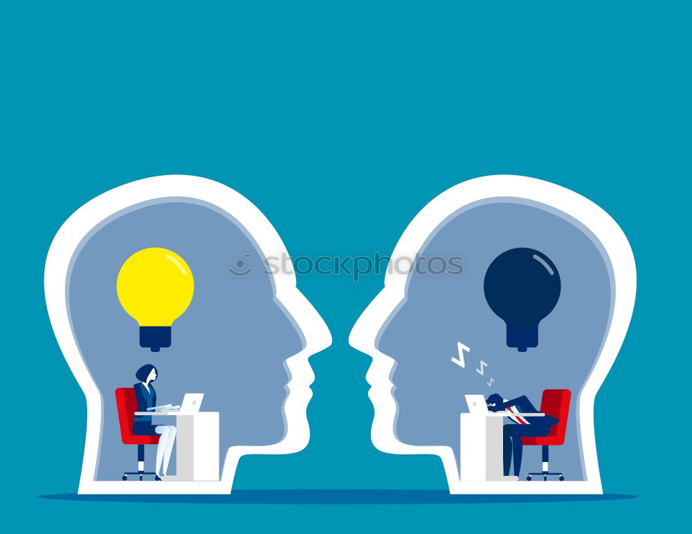 Similar – Image, Stock Photo undecided Meeting To talk