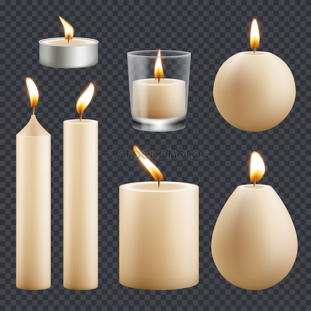 Similar – Image, Stock Photo Square candles Close-up