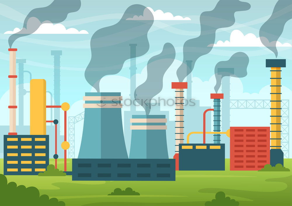 Similar – Image, Stock Photo power plant Green Smog