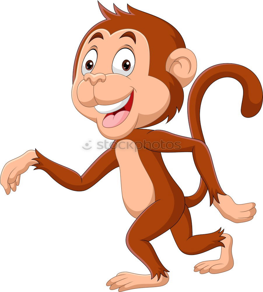 Similar – Image, Stock Photo Woman with monkey mask looking thoughtful