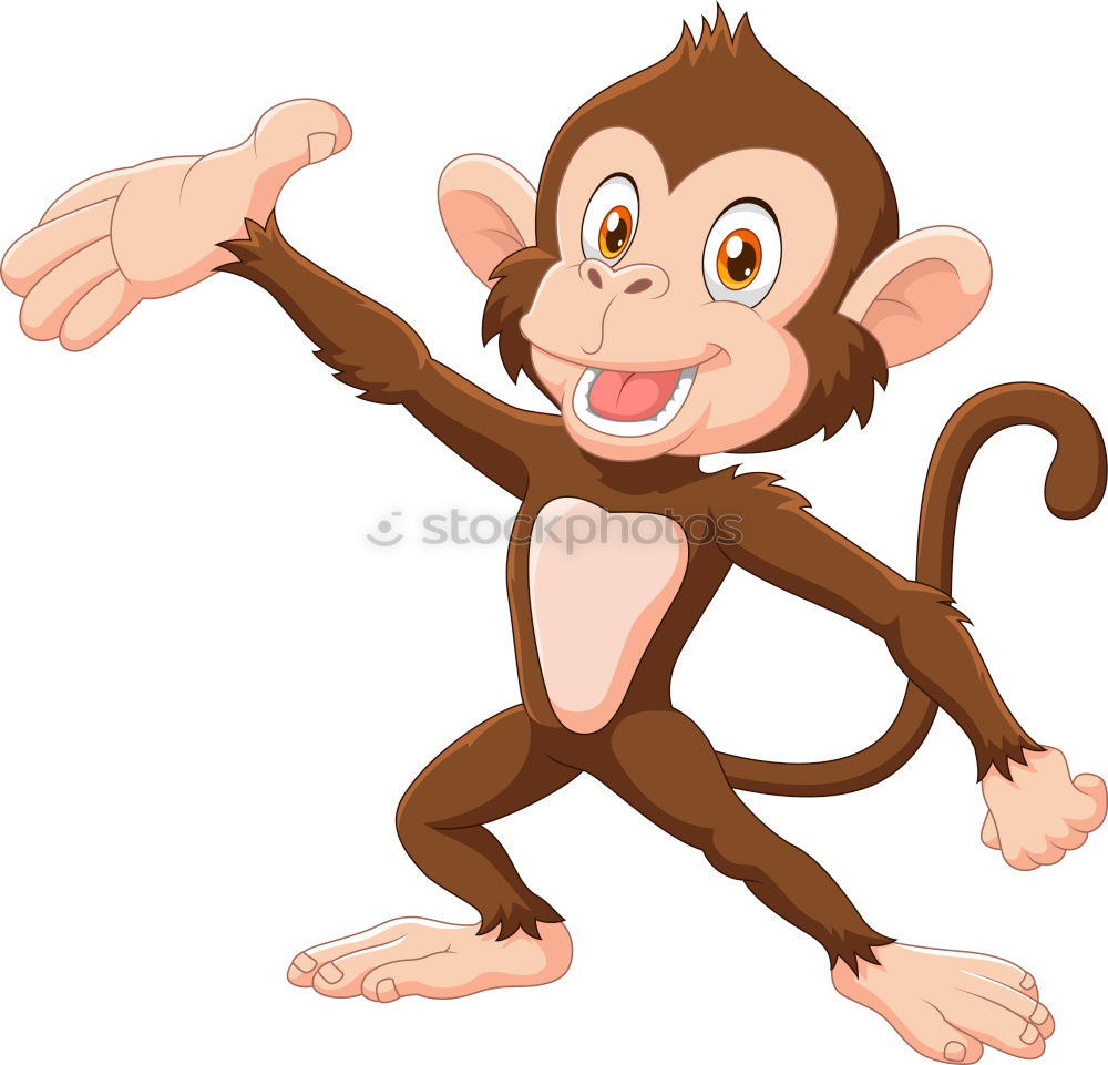 Similar – Image, Stock Photo Woman with monkey mask looking thoughtful