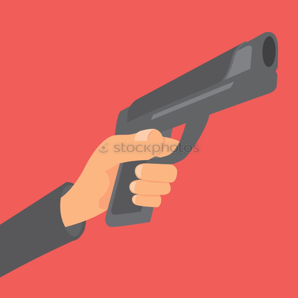 Similar – pistol on pink background