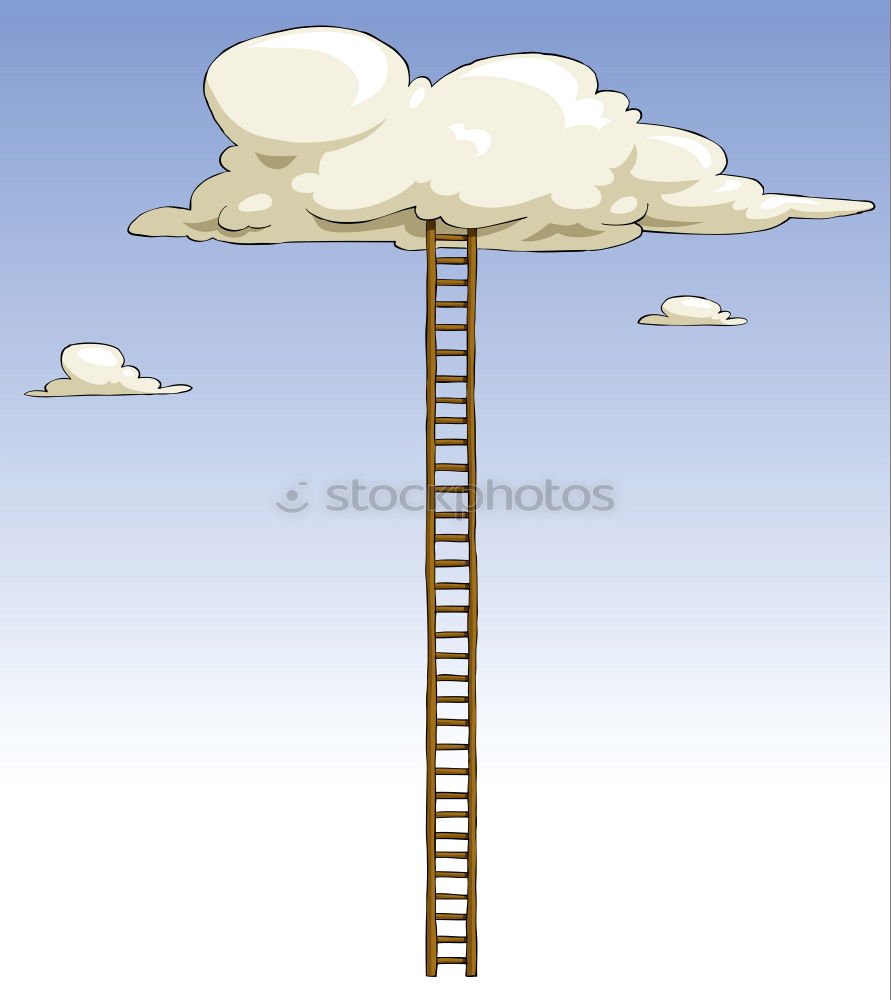Similar – Image, Stock Photo Stairs to the clouds